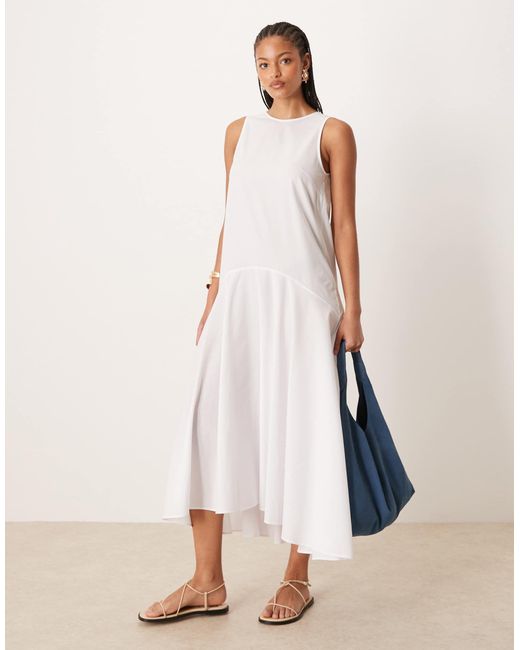ASOS Natural Asos design tall – ärmelloses maxikleid