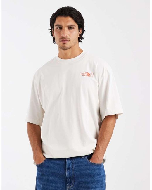 The North Face White U Retro Logo Oversized Ss Tee for men