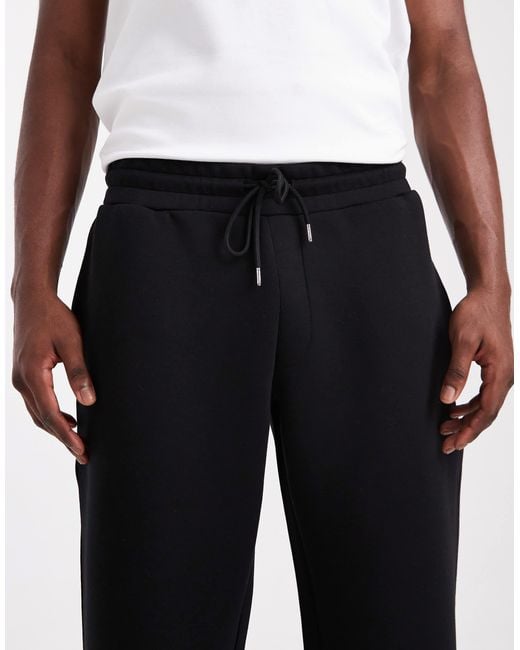 Jack & Jones – loose-fit-jogginghose aus neopren-stoff in White für Herren