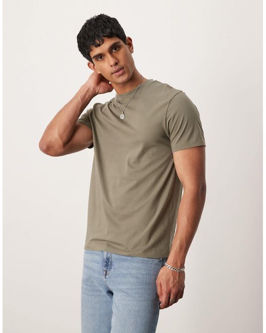 ASOS – basic-t-shirt in Green für Herren