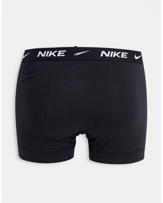 Nike Blue 3 Pack Cotton Stretch Trunks for men