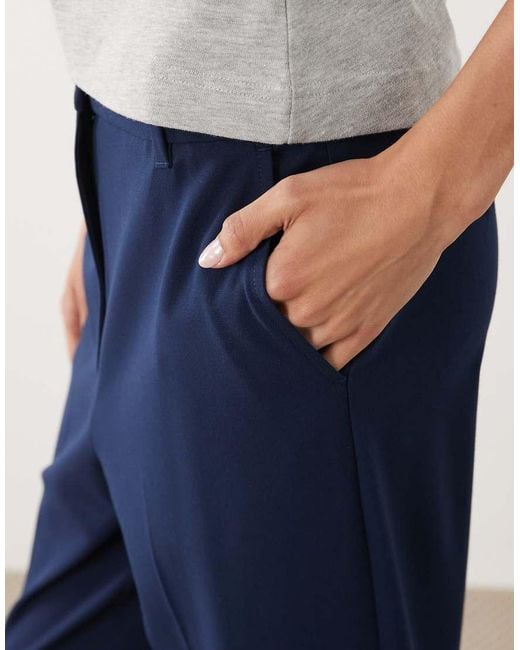 ASOS Blue Tall Tailored Slim Straight Pants