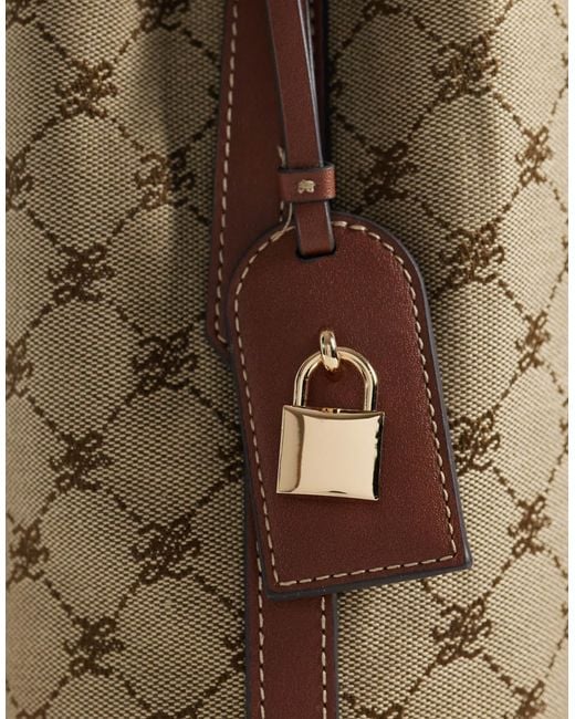 Mango Brown Monogram Bucket Bag