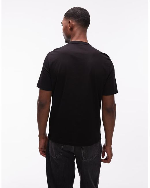 Paul Smith Black Short Sleeve Logo Print T-shirt for men