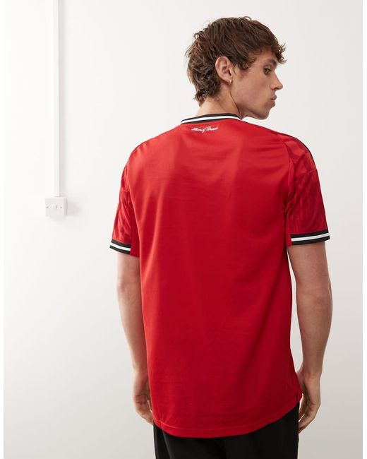 Adidas Originals Red Adidas Football Manchester United 25/26 Home Jersey for men