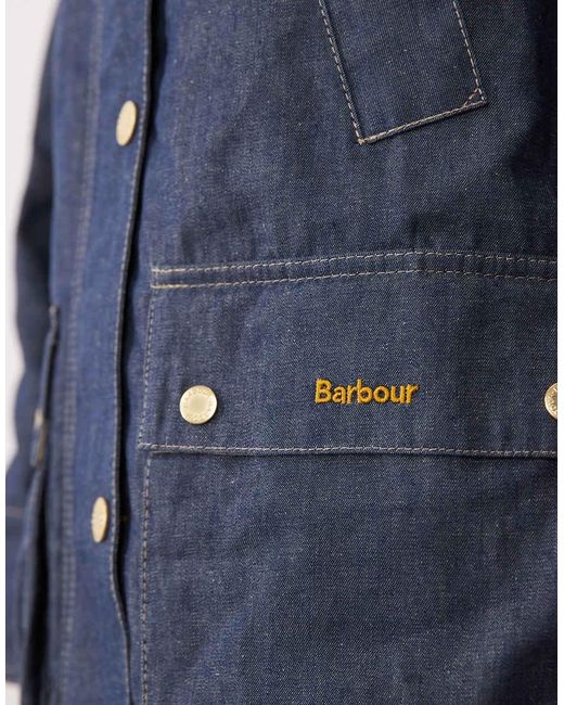 Barbour Blue Re-engineered Asker Funnel Neck Jacket