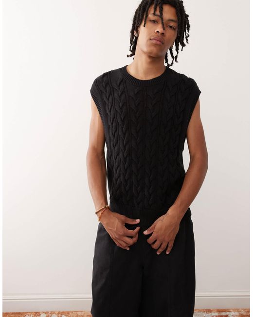 Weekday – trägertop in Black für Herren