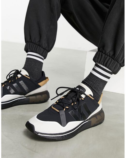 adidas Originals Rubber Zx 2k Boost Pure - Sneakers in het Zwart ...