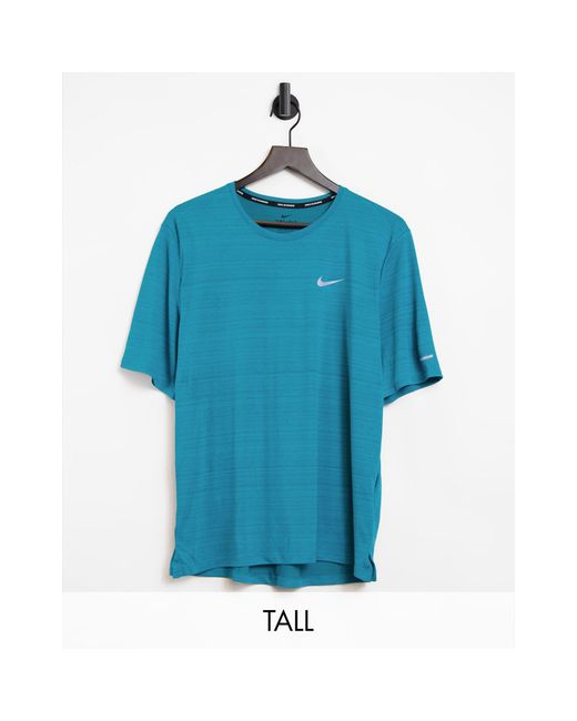 Nike Blue Tall Miler T-shirt for men