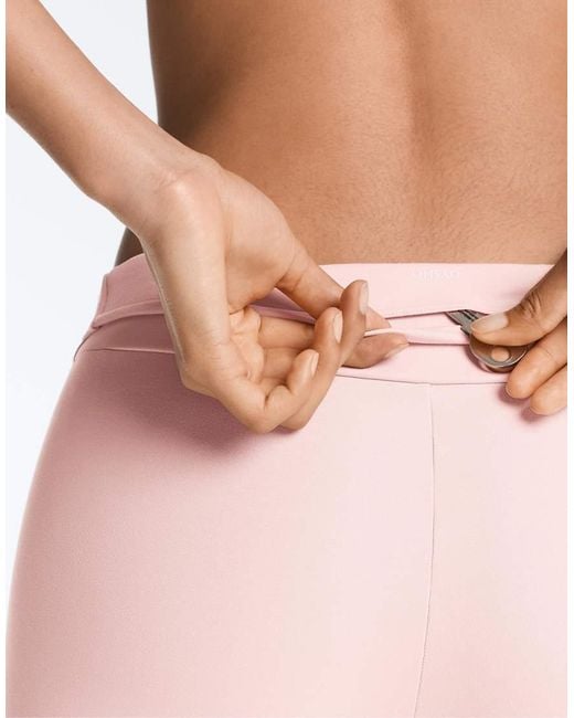 Oysho Pink Comfortlux High-rise Ankle-length leggings