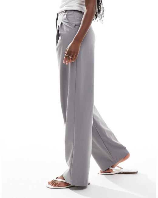 Miss Selfridge Gray Tailored Wide Leg Trouser