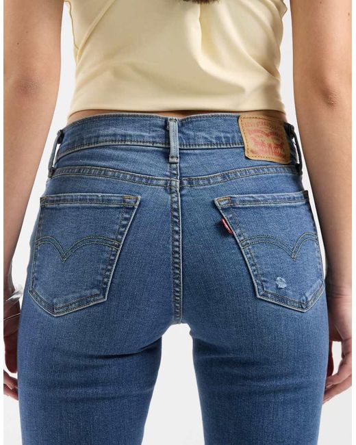 710 Jeans Super Skinny di Levi's in Blue