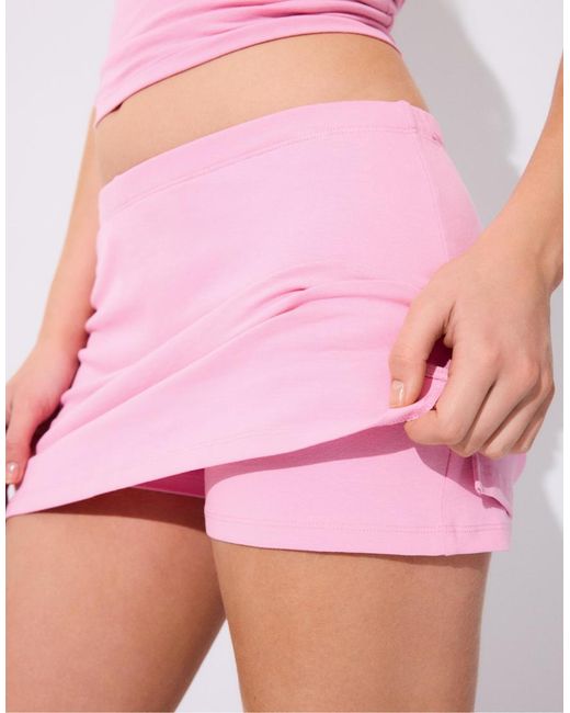 Stradivarius Pink Mini Skort
