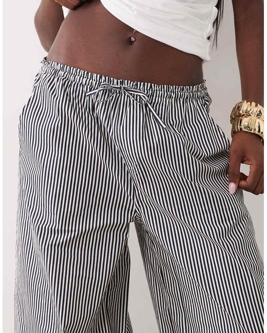 WeWoreWhat Gray Drawstring Waist Pull On Balloon Pants