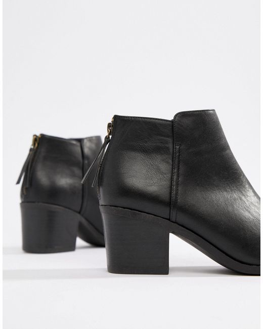 office heeled ankle boots