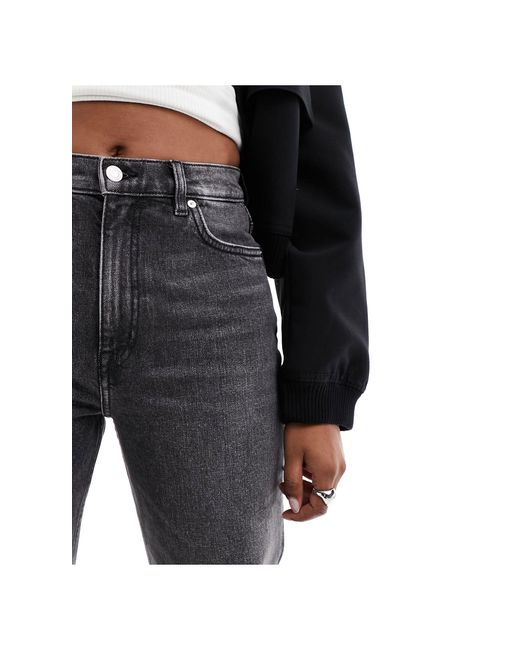 & Other Stories Black Treasure Stretch Wide Leg Jeans