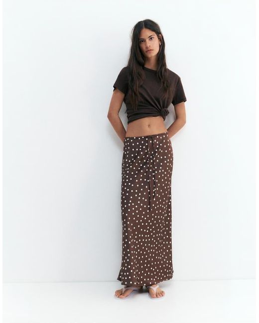 Gonna Midi di Pull&Bear in Brown