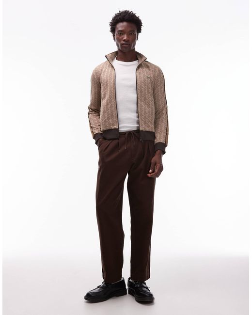 Lacoste – trainingsjacke in Natural für Herren