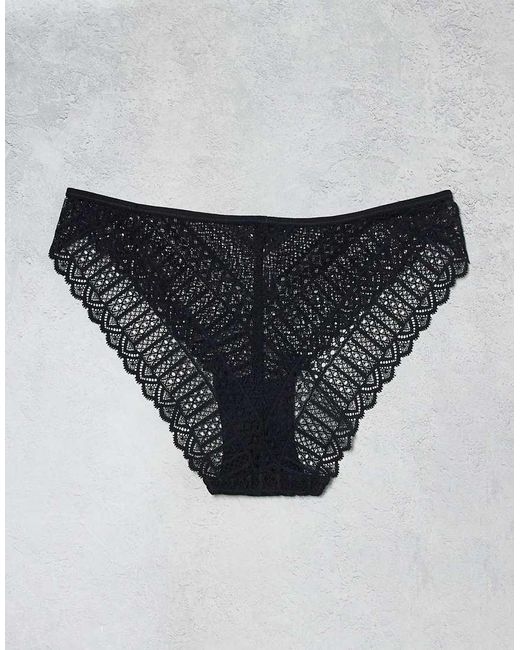 KBX Gray Lace 3 Pack High Leg Brief