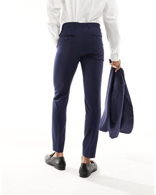 Only & Sons Blue Slim Fit Suit Trouser for men