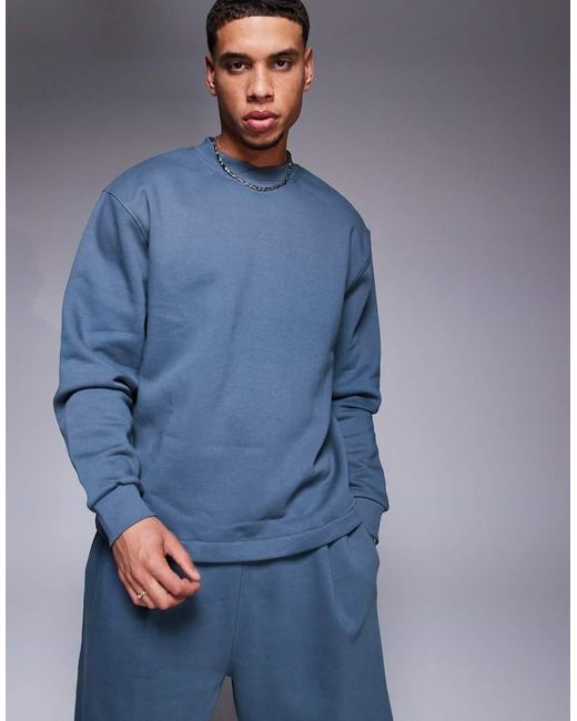 Sudadera Azul Extragrande De (Parte De Un Conjunto) ASOS de hombre de color Blue