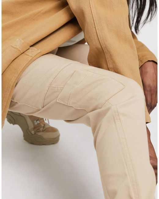 beige cuffed cargos
