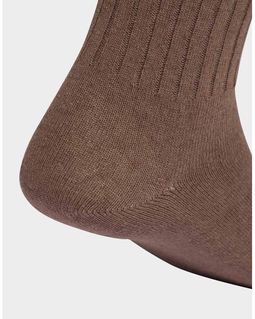 Adidas Originals Brown Ribbed Crew Socks 2 Pairs