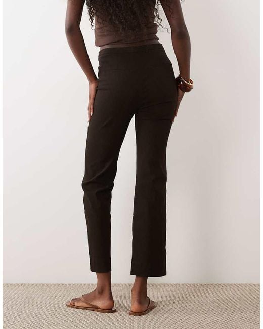 Mango Brown Tailored Slim Trouser