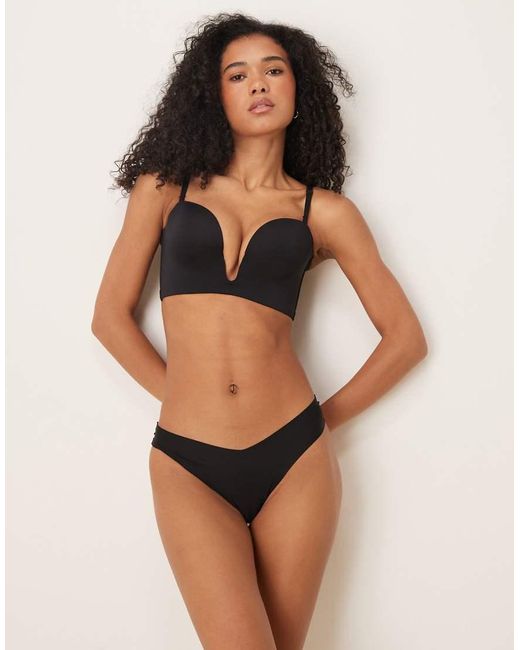 Boux Avenue Brown Strapless U-Wire Microfibre Multiway Bra