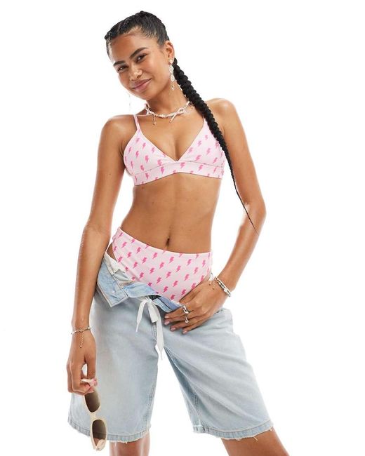 Top De Bikini Boost 'Em Up Strike Of Luck Mix & Match De OOSC de color Blue