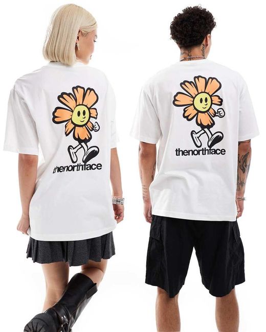 The North Face White Bloom Backprint Oversized T-Shirt