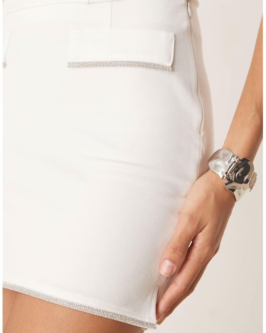 ASOS Natural – ponté-minirock