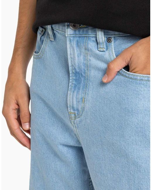 Quiksilver Blue Baggy Denim Jeans for men
