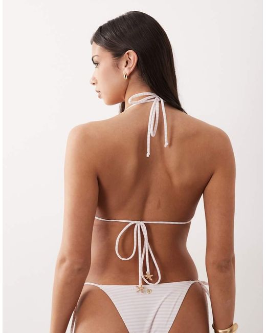 Candypants Natural Triangle Bikini Top