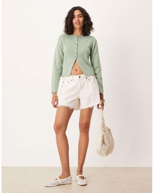 ASOS Green – taillierte strickjacke