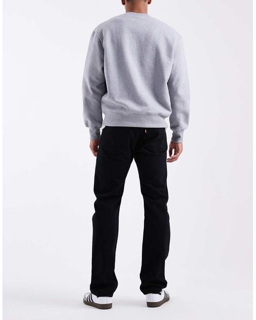 Levi's Black 501 Original Straight Jeans for men