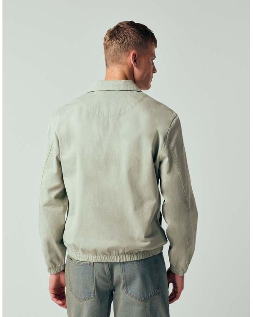 ASOS Green Cotton Harrington Jacket for men