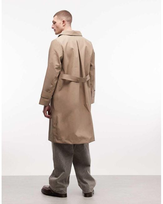 Rains Natural 21520 Nara Long Waterproof Tailored Trench Jacket for men