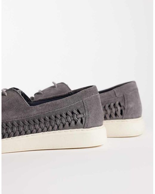 ASOS Gray Boat Shoe for men