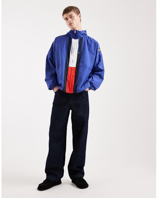 Tommy Hilfiger Blue Chicago Flag Windbreaker Jacket for men