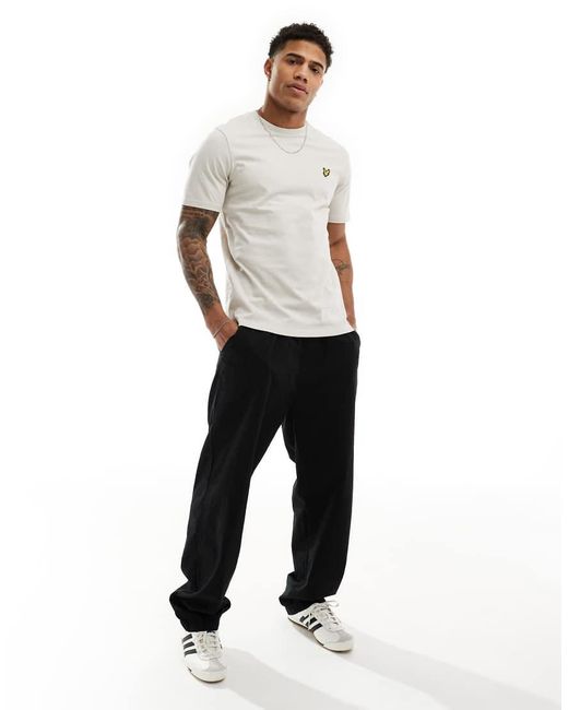 Lyle & Scott White Icon Logo T-shirt for men