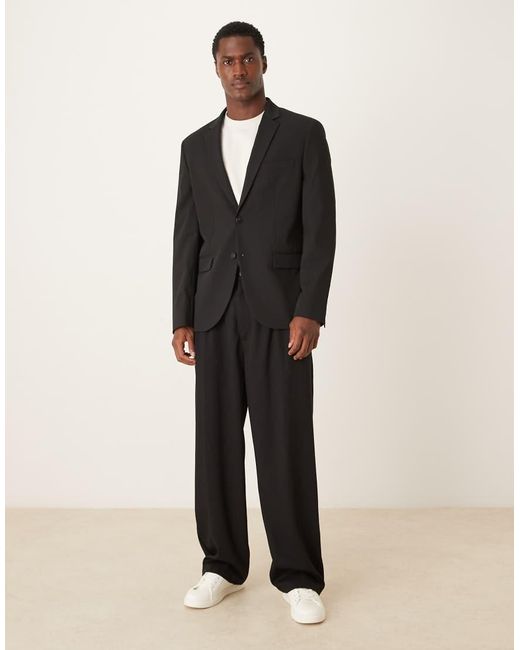 Blazer Slim Fit di Mango in Black da Uomo