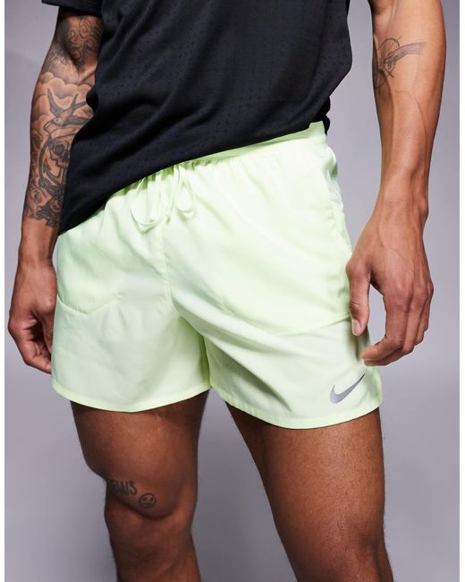 Nike Green Stride Dri-fit 5 Inch Shorts for men