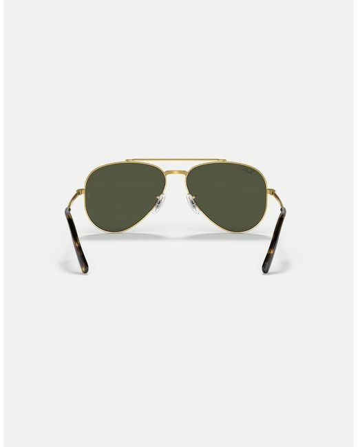 Ray-Ban Green New Aviator Pilot Sunglasses With Lens