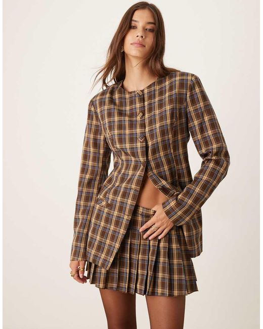 Glamorous Natural Low Rise Mini Skirt