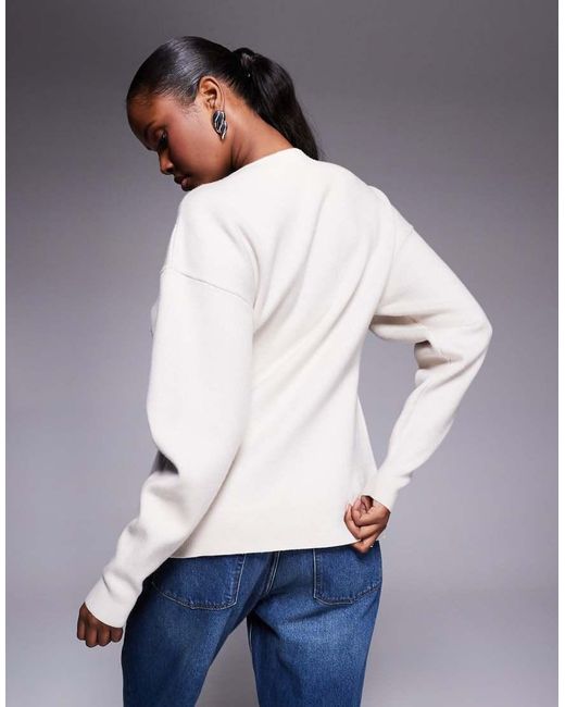 GOOD AMERICAN Blue Compact Knit Cinched Waist Ovoid Sleeve Longline Cardigan