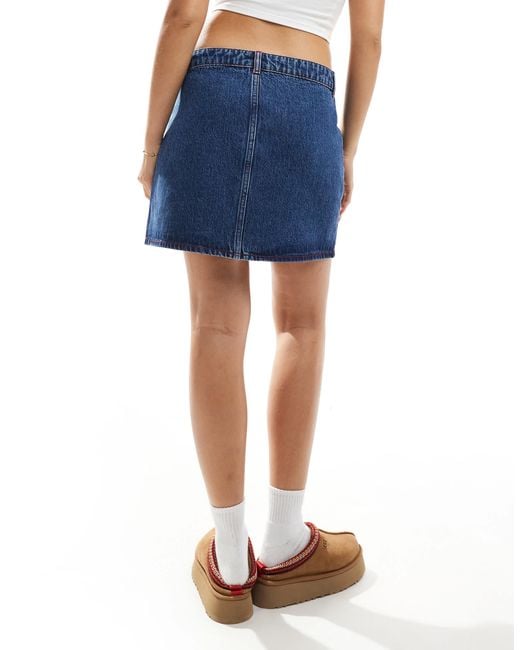 ASOS Blue – minirock aus denim