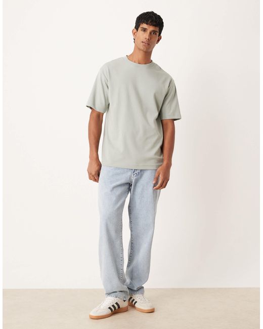 ASOS Gray Breathemaxtm Heavyweight Relaxed T-shirt for men