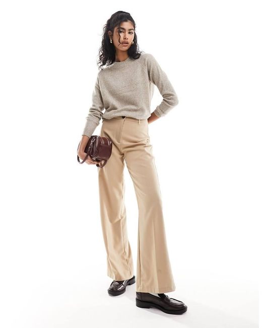 Vero Moda Natural Round Neck Knitted Jumper