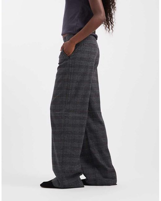 Object Blue Wide Leg Tailored Trouser
